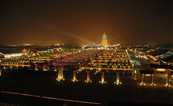 西安大雁塔航拍