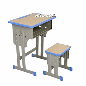 单人可升 降课桌椅