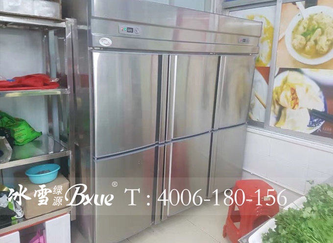 六门双温不锈钢冰柜