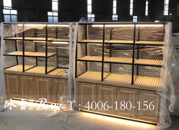 木质面包边岛柜