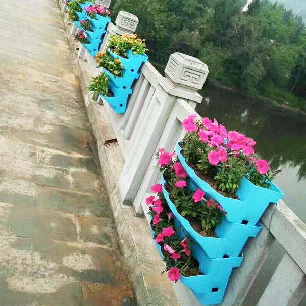 桥梁花盆