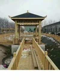 防腐木凉亭护栏系列