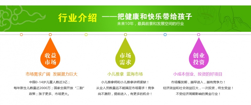 小儿推拿行业介绍