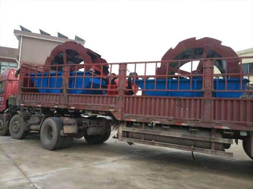 轮式洗砂机发货中