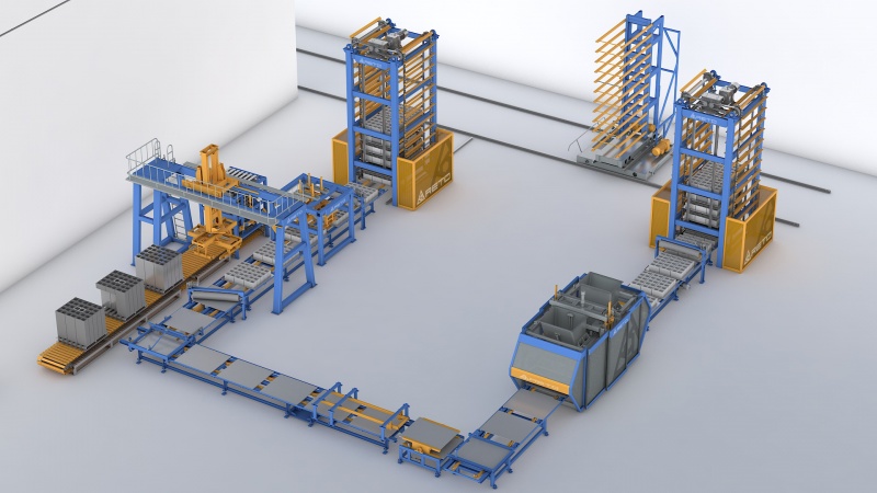 全自动砌块生产线