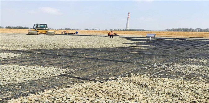 塑料单向土工格栅