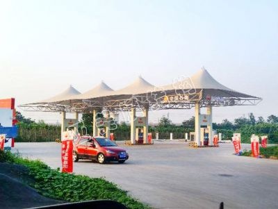 膜结构加油站