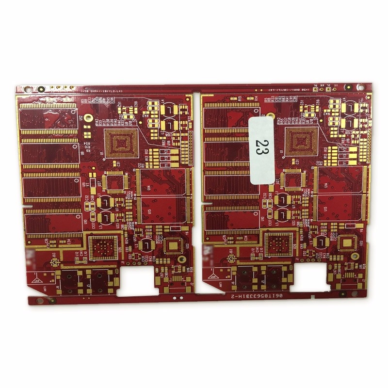 六层BGA红油沉金工