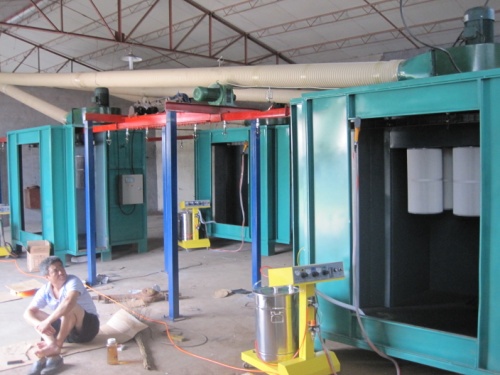 高密全进链轮车桥喷漆