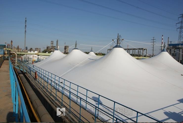 污水加盖膜结构