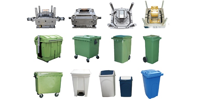 工业垃圾桶模具
