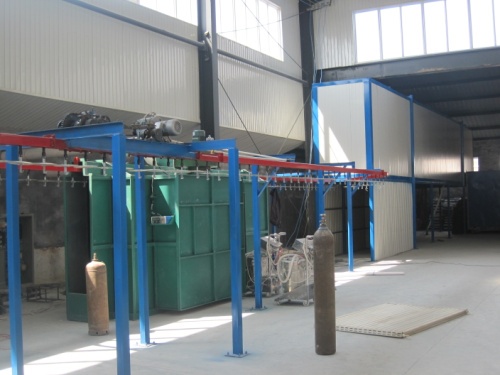 济南暖气片喷粉线