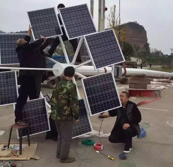 山东高杆灯安装现场