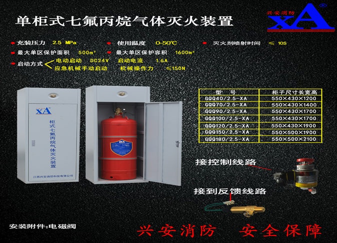 （单柜）柜式七氟丙烷气体灭火装置