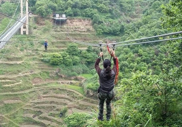 江南天池滑索工程