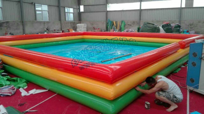 组合加高充气水池