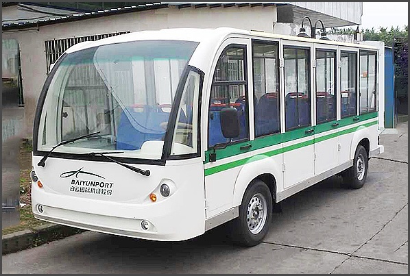 封闭燃油观光车