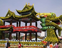 五色草立体花坛