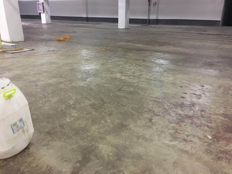 梅果望水性环氧施工中