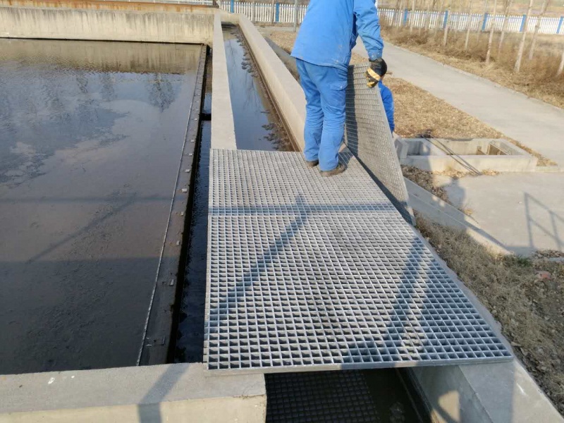 污水处理厂玻璃钢格栅工程案例