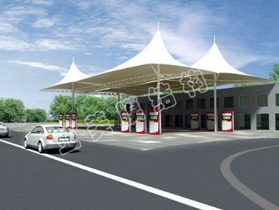 膜结构加油站